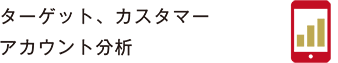 ターゲット、カスタマーアカウント分析